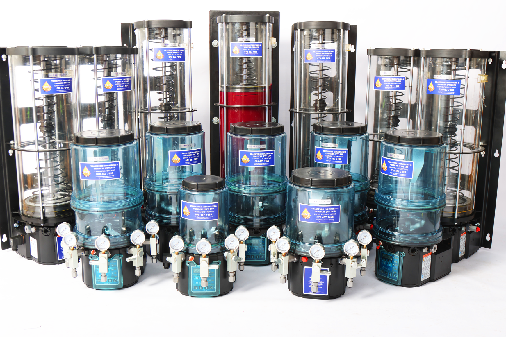 Single-line lubrication system cabinet